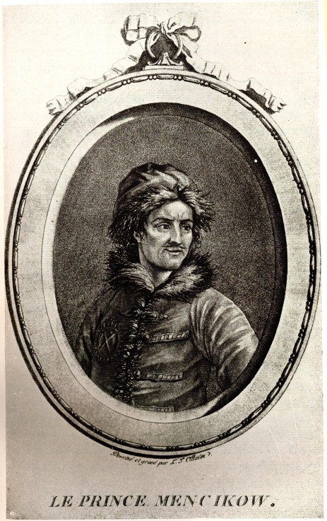 Portrait of Prince Alexander Danilovich Menshikov (1673-1729) van Unbekannter Künstler