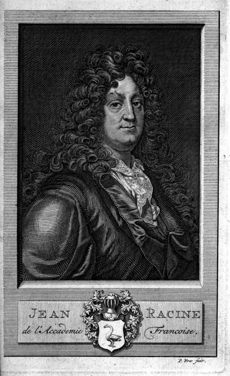 Portrait of the poet Jean Racine (1639–1699) van Unbekannter Künstler