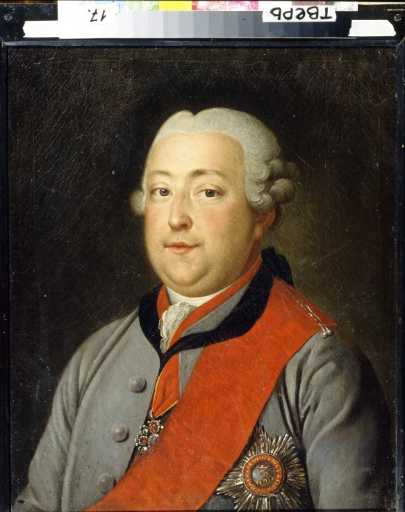 Portrait of the poet Yury Neledinsky-Meletsky (1751-1828) van Unbekannter Künstler