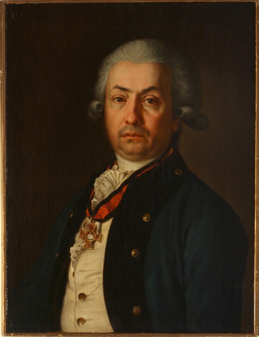 Portrait of Fyodor Jankovic de Mirievo (1741-1814) van Unbekannter Künstler