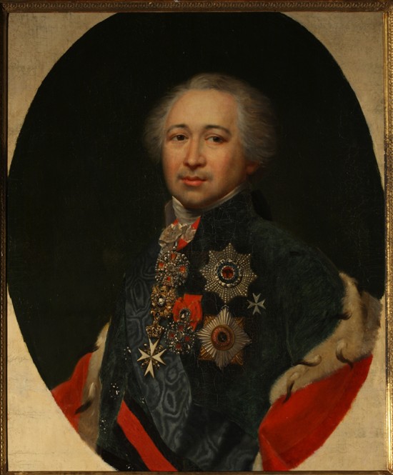 Portrait of Prince Alexander Kurakin (1752-1818) van Unbekannter Künstler