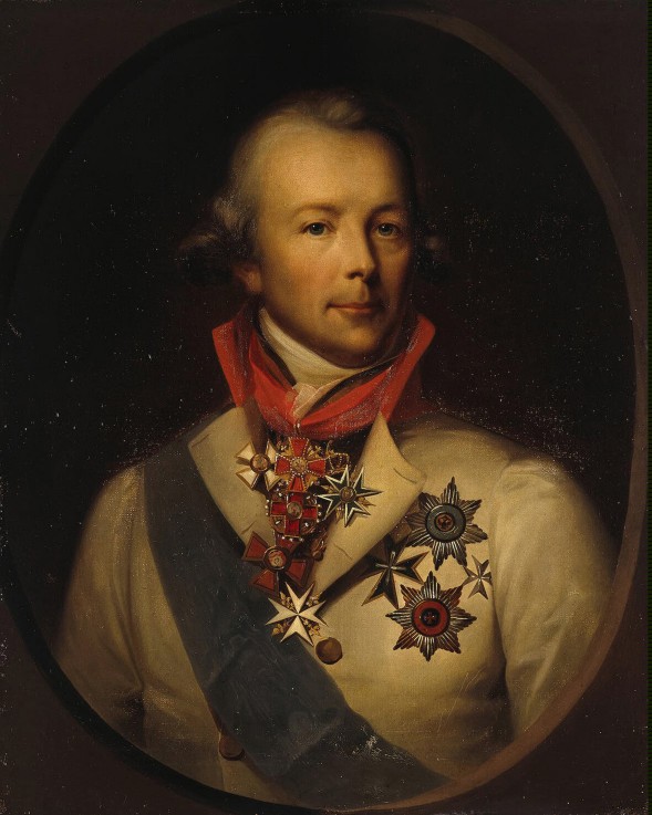 Portrait of Count Peter Ludwig von der Pahlen (1745-1826) van Unbekannter Künstler