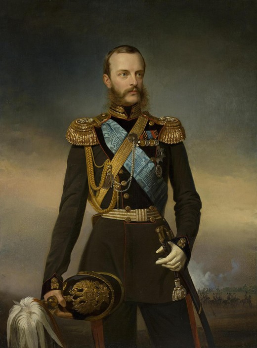 Portrait of Grand Duke Michael Nikolaevich of Russia (1832-1909) van Unbekannter Künstler