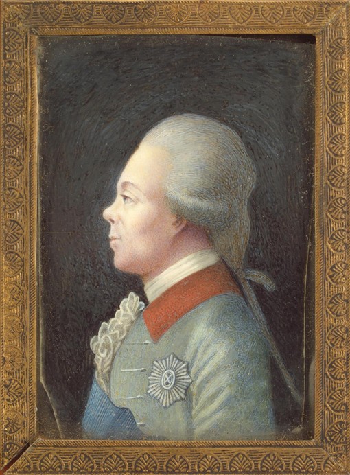 Portrait of Grand Duke Pavel Petrovich (1754-1801) van Unbekannter Künstler
