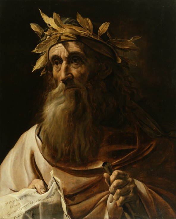 Portrait of the Poet Homer van Unbekannter Künstler