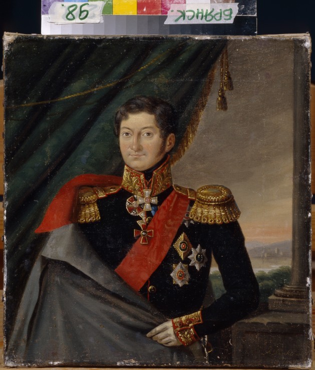 Portrait of Ivan Fyodorovich Paskevich, Count of Erivan, Viceroy of the Kingdom of Poland van Unbekannter Künstler