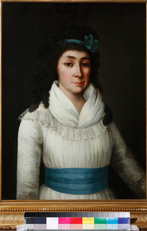 Portrait of Yelizaveta Petrovna Yankova (1768-1861), née Rimskaya-Korsakova van Unbekannter Künstler