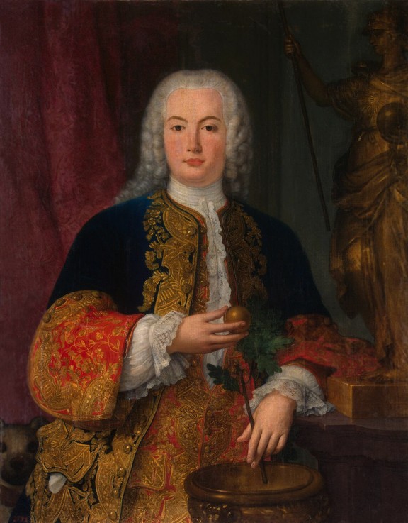 Portrait of King Peter III of Portugal and the Algarves as Infante van Unbekannter Künstler
