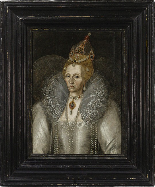 Portrait of Elizabeth I of England (1533-1603) van Unbekannter Künstler