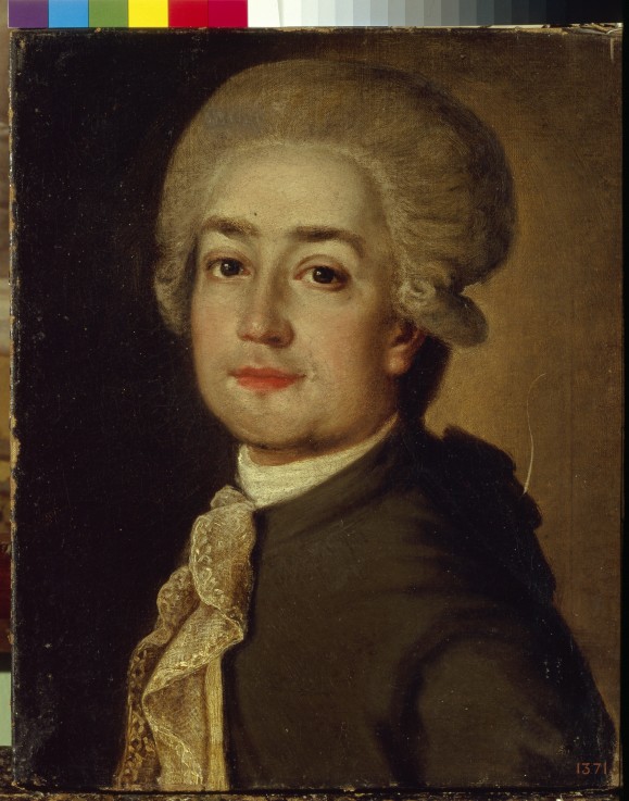 Portrait of the Composer Fyodor Fyodorovich Makarov (1756-1821) van Unbekannter Künstler