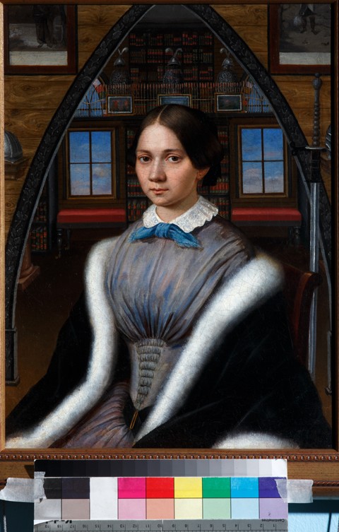 Portrait of Natalia Nikolaevna Korsakova van Unbekannter Künstler