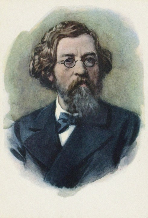 Portrait of Nikolay Chernyshevsky (1828-1889) van Unbekannter Künstler