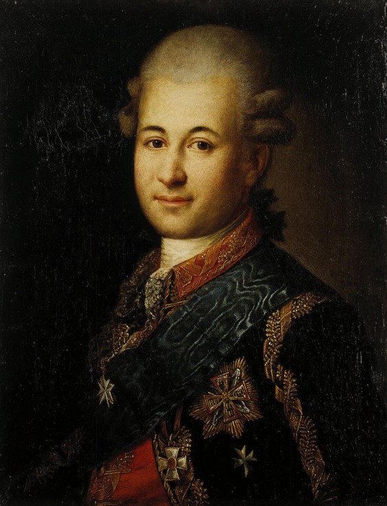 Portrait of Semyon Zorich (1745-1799), the Catherine the Great's Favourite van Unbekannter Künstler
