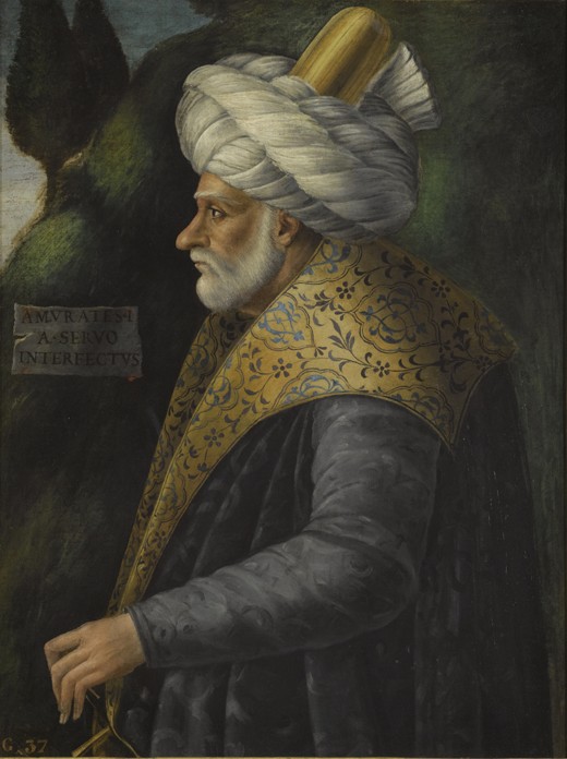 Portrait of Sultan Murad I (1326-1389) van Unbekannter Künstler