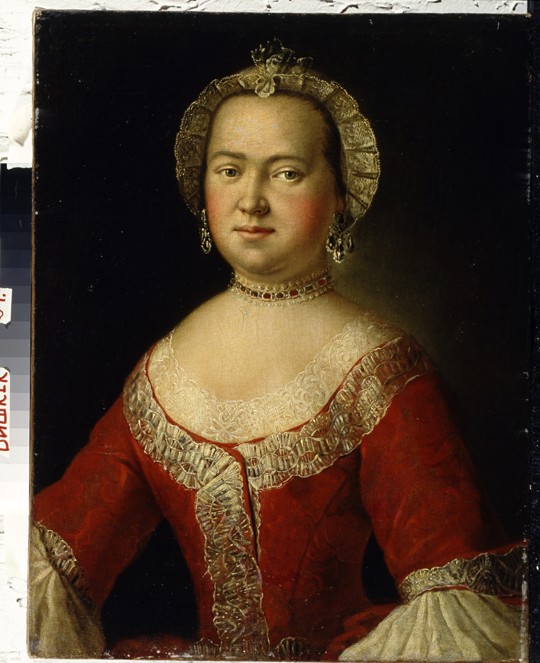 Portrait of Vera Dmitrievna Rezvaya (1809-1849) van Unbekannter Künstler