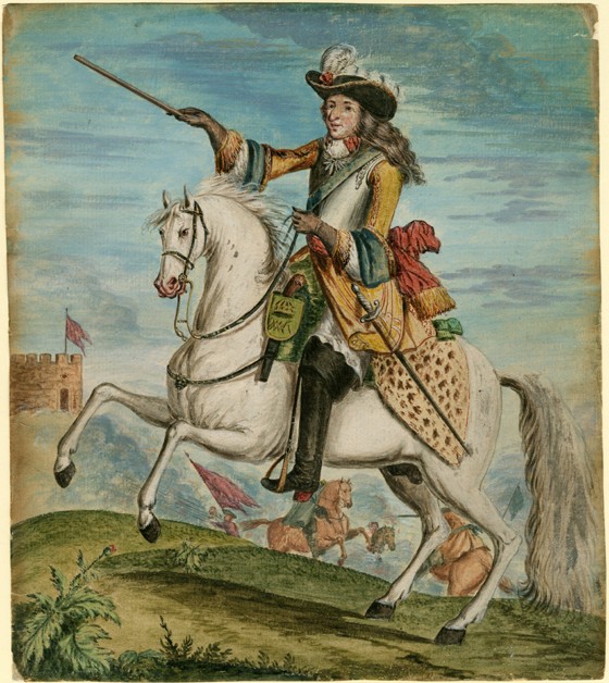 Portrait of William III of England (1650-1702) van Unbekannter Künstler