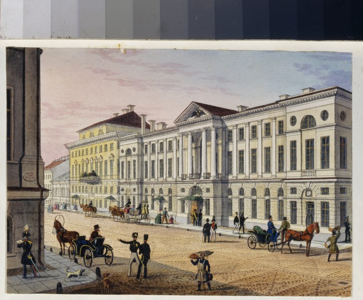 Post Hotel in Saint Petersburg (Album of Marie Taglioni) van Unbekannter Künstler