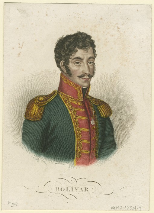 Simón Bolívar (1783-1830) van Unbekannter Künstler