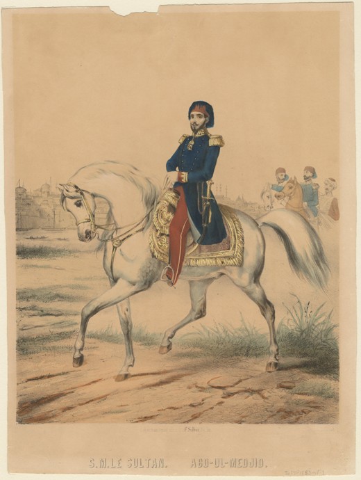 Sultan Abdülmecid I (1823-1861) van Unbekannter Künstler