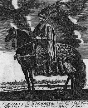 Sultan of the Ottoman Empire Mehmed IV, on horseback