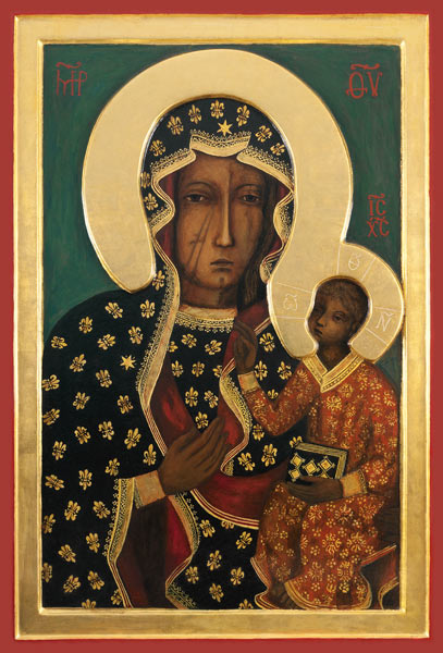 The Black Madonna of Czestochowa (Copy) van Unbekannter Künstler