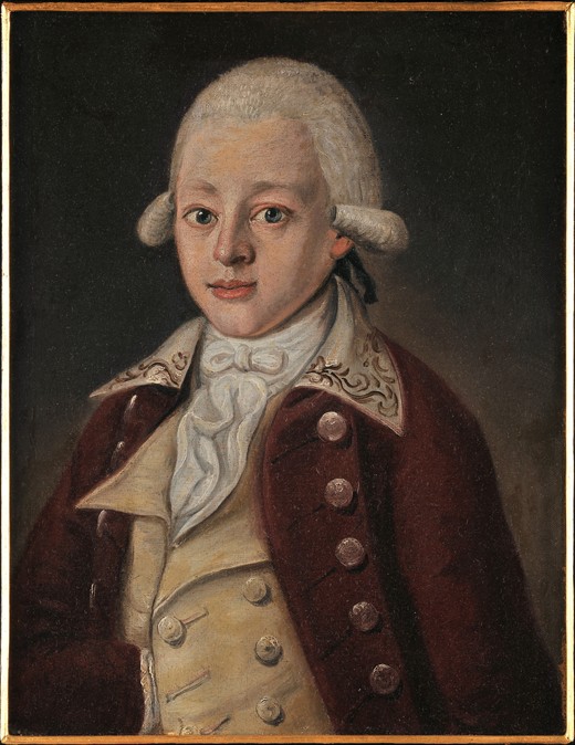Wolfgang Amadeus Mozart (1756-1791) van Unbekannter Künstler