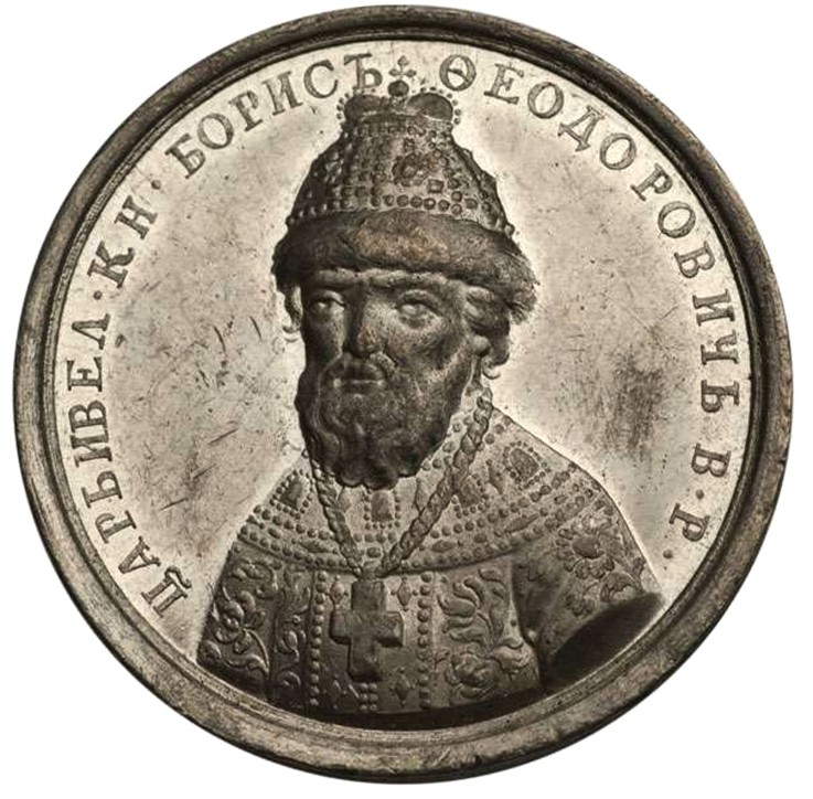 Tsar Boris Fyodorovich Godunov (from the Historical Medal Series) van Unbekannter Künstler