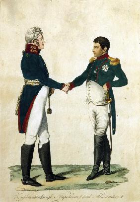 Meeting of Napoleon and Alexander I