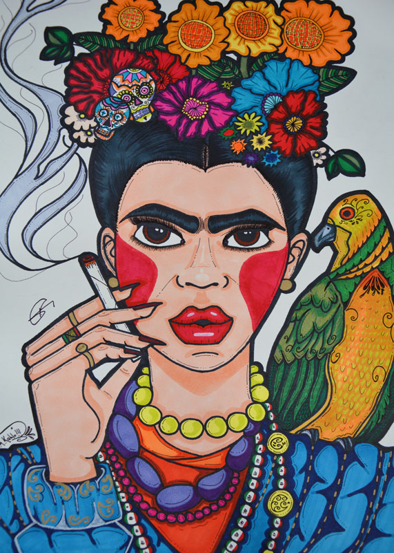 Frida Kahlo  van Vadim Gild