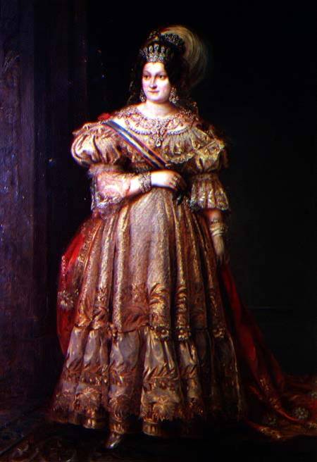 Maria Christina de Bourbon (1806-1878) van Valentin Carderera y Solano