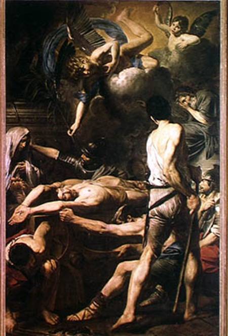 Martyrdom of St. Processus and St. Martinian van Valentin de Boulogne