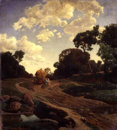 Landscape with Haywagon van Valentin Ruths
