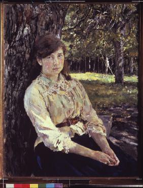 Girl at the sunlight (Portrait of Maria Simonovich)
