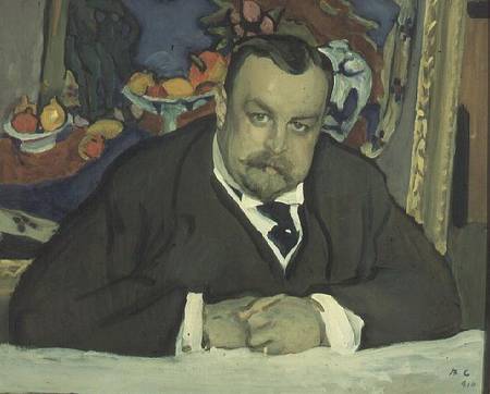 Portrait of I. Morosov van Valentin Alexandrowitsch Serow