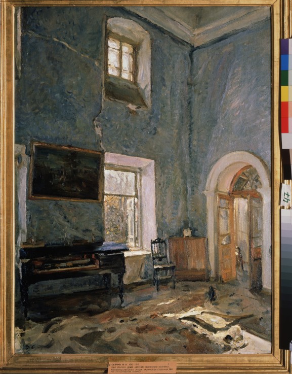 A hall in the Manor House (Estate Belkino) van Valentin Alexandrowitsch Serow