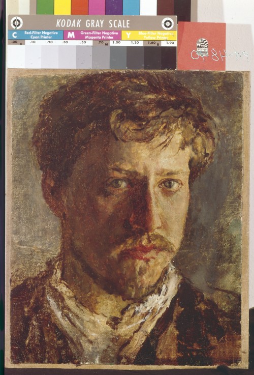 Self-Portrait van Valentin Alexandrowitsch Serow