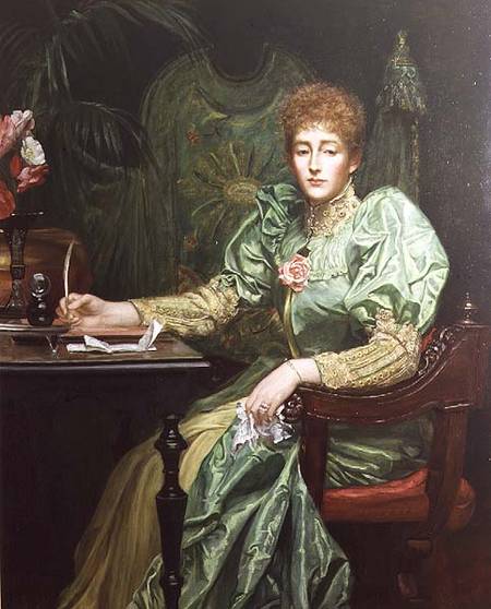 Portrait of Frances, Lady Layland-Barratt van Valentine Cameron Prinsep