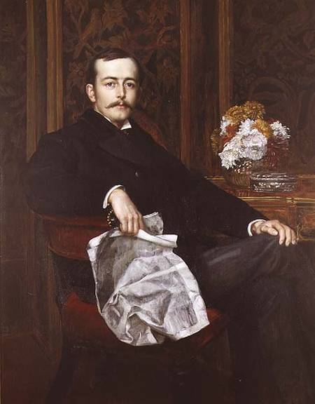 Portrait of Sir Francis Layland-Barratt (b.1860) van Valentine Cameron Prinsep