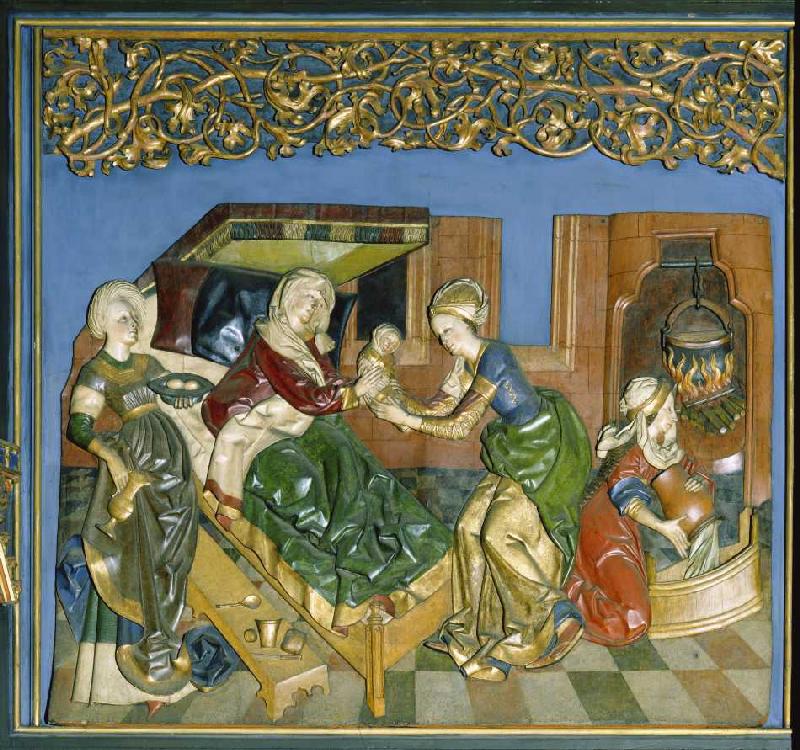 Der Krakauer Marienaltar: Die Geburt der Maria van Veit Stoß