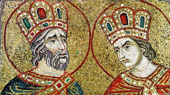 Constantine the Great (270-337) and St. Helena van Veneto-Byzantine School