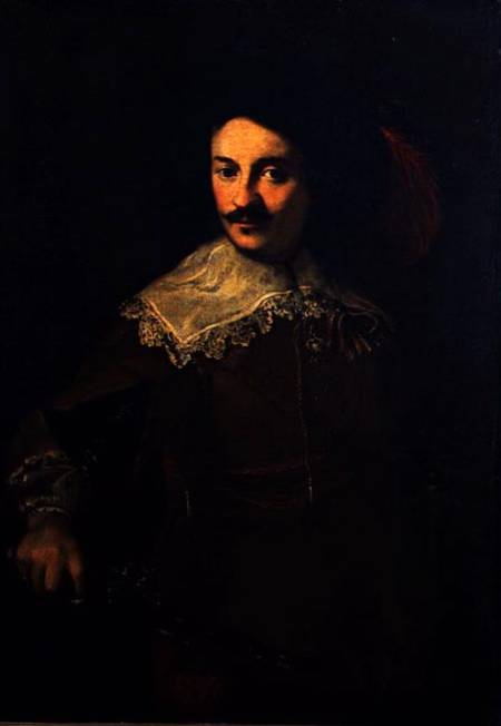 Self Portrait with a Pistol van Ventura di Arcangelo Salimbeni