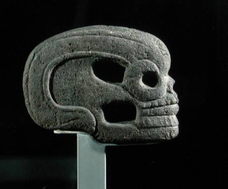 Votive Axe Head, late classic period van Veracruz