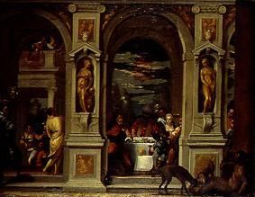 Lazarus an der Tafel des reichen Mannes. van Veronese (Nachfolge), Paolo