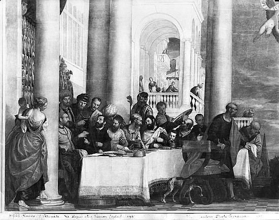 The Meal at the House of Simon the Pharisee, detail of the left hand side van Veronese, Paolo (eigentl. Paolo Caliari)