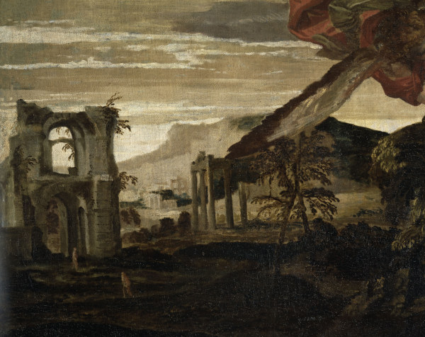 P.Veronese, Landscape with ruins van Veronese, Paolo (eigentl. Paolo Caliari)