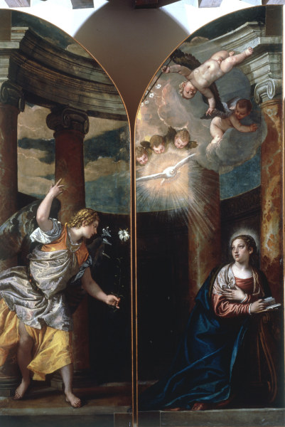 P.Veronese / Annunciation to Mary / Ptg. van Veronese, Paolo (eigentl. Paolo Caliari)
