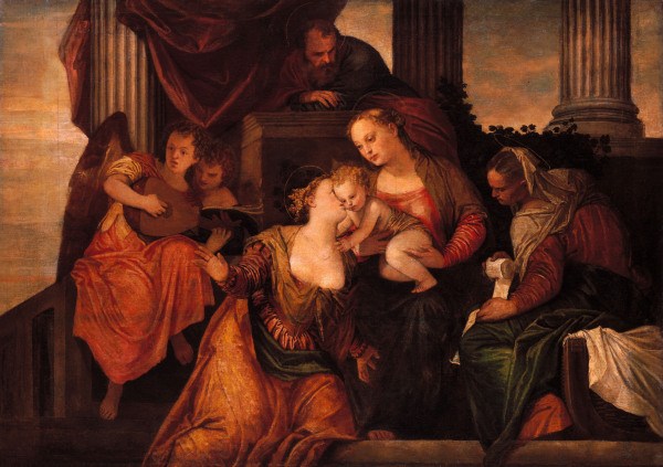 Veronese / Myst.Marriage of St.Catherine van Veronese, Paolo (eigentl. Paolo Caliari)