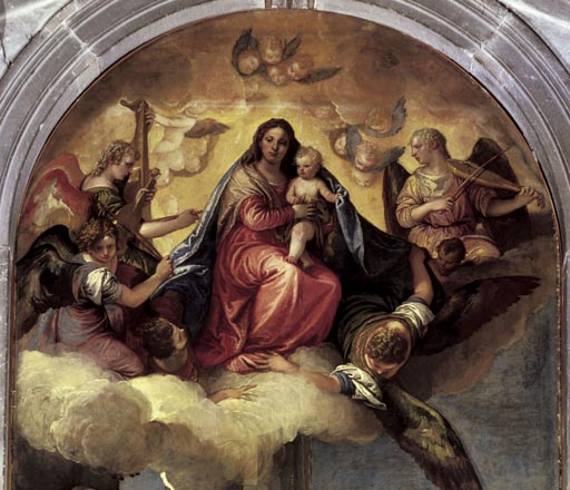 Madonna in der Glorie mit dem Heiligen Sebastian und anderen Heiligen van Veronese, Paolo (eigentl. Paolo Caliari)