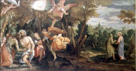 Baptism and Temptation of Christ van Veronese, Paolo (eigentl. Paolo Caliari)