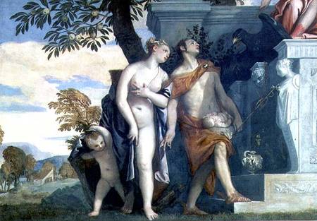 Venus and Mercury presenting her son Anteros to Jupiter van Veronese, Paolo (eigentl. Paolo Caliari)